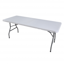 Basic Plastic Folding Table | 1830 x 760mm | 6ft x 2ft 6″ | White | Mogo
