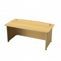 Executive Desk | Bow Fronted | 2000 x 900mm | Nova Oak | Regent