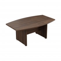 Bow Sided Boardroom Table | 1800 x 1150mm | Dark Walnut | Regent