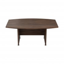 Bow Sided Boardroom Table | 2400 x 1250mm | Dark Walnut | Regent