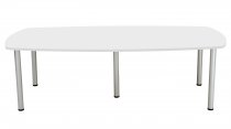 Boardroom Table | 2400mm Wide | White | Fraction Plus