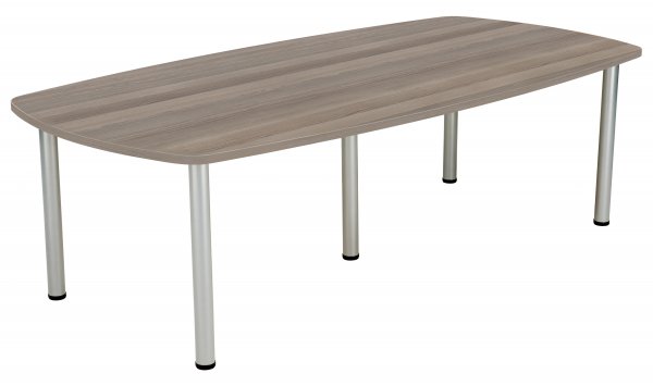 Boardroom Table | 2400mm Wide | Grey Oak | Fraction Plus