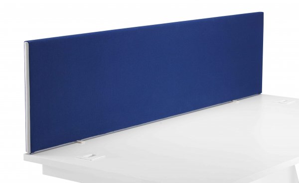 Desktop Screen | Upholstered | 1600mm Wide | Royal Blue | Magnum