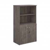 Combination Unit | 1440mm High | 3 Shelves | Open Top | Grey Oak | Universal