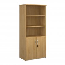 Combination Unit | 1790mm High | 4 Shelves | Open Top | Oak | Universal