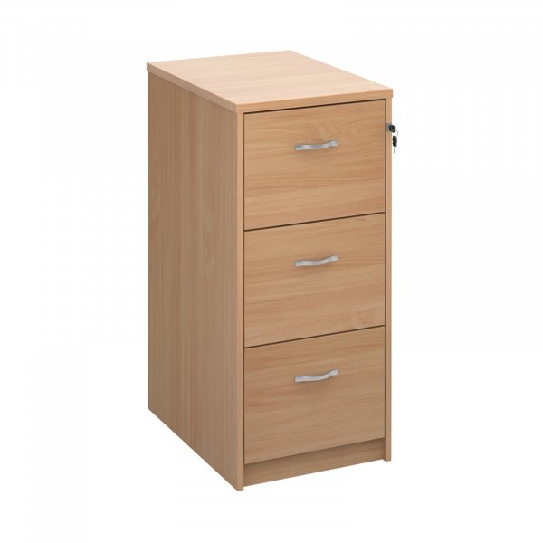 Wooden Filing Cabinet | 3 Drawers | 1045 x 480 x 650mm | Beech