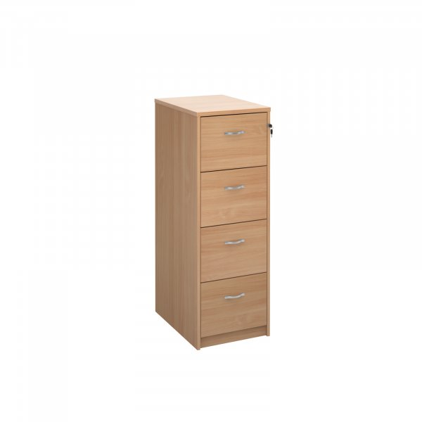 Wooden Filing Cabinet | 4 Drawers | 1360 x 480 x 650mm | Beech