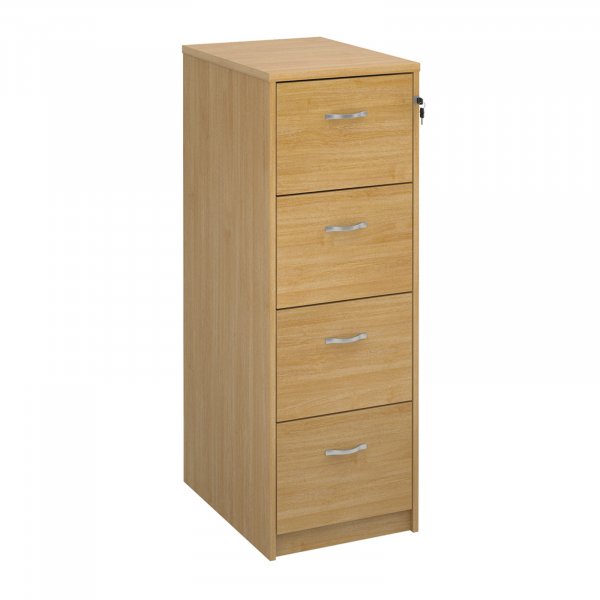 Wooden Filing Cabinet | 4 Drawers | 1360 x 480 x 650mm | Oak