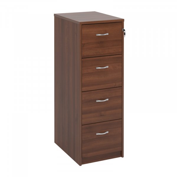 Wooden Filing Cabinet | 4 Drawers | 1360 x 480 x 650mm | Walnut
