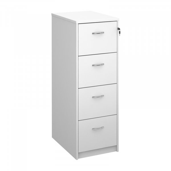 Wooden Filing Cabinet | 4 Drawers | 1360 x 480 x 650mm | White