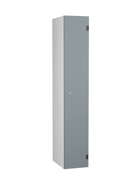 Shockproof Laminate Door Locker | Single Overlay Door | 1780 x 305 x 390mm | Silver Carcass | Cam Lock | Dust Door | ShockBox