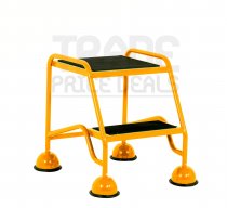 Classic Plus Steps | Platform Height 508mm | No Handrail | Anti-Slip Treads | Yellow | Steptek