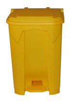 Plastic Pedal Bin | 50 Litre | Yellow