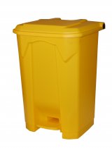 Plastic Pedal Bin | 80 Litre | Yellow