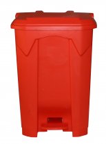 Plastic Pedal Bin | 80 Litre | Red