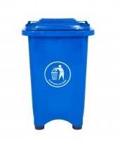 Bins with Feet | 30% Recycled Plastic | 50 Litres | Blue