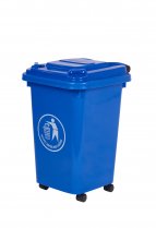 Wheeled Bin | 30% Recycled Plastic | 30 Litres | Blue