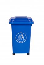 Wheeled Bin | 30% Recycled Plastic | 30 Litres | Blue