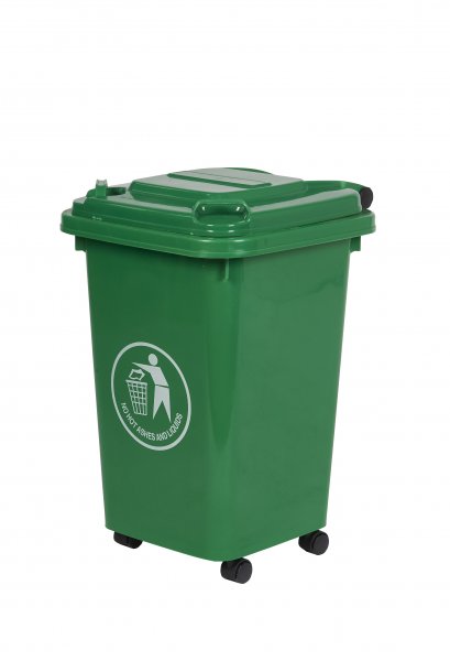 Wheeled Bin | 30% Recycled Plastic | 30 Litres | Green