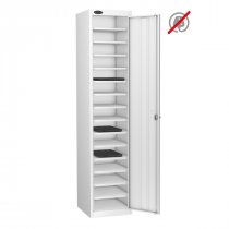 Laptop Storage Locker | Store Only | Single Door | 15 Compartments | White Carcass | White Door | Digital Combination Lock | LAPBOX
