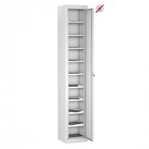 Tablet Storage Locker | Store Only | Single Door | 10 Compartments | White Carcass | White Door | Cam Lock | TABbox