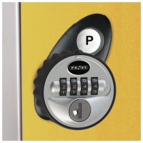 Tablet Storage Locker | Store & Charge | Single Door | 10 Compartments | White Carcass | Orange Door | Std UK Plug | Combination Lock | TABbox