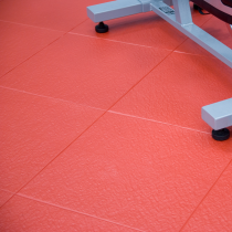 Hidden Join Floor Tiles | 1m² | 4 Tiles | Red | 7mm Thick | Excel Commercial