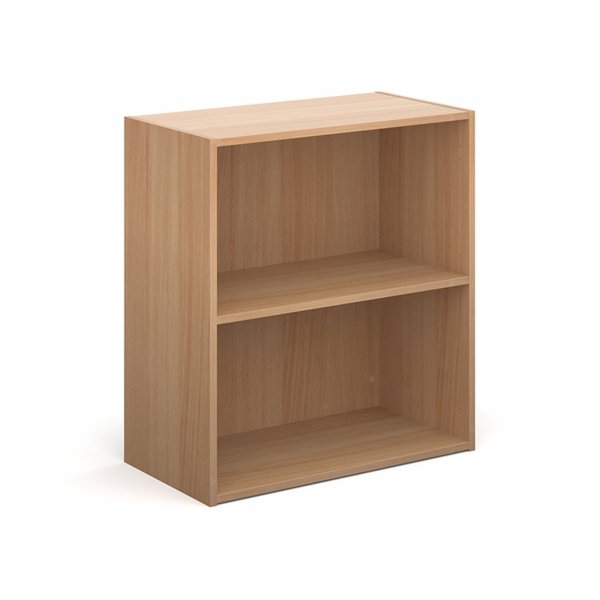 Office Bookcase | 830mm High | 2 Shelves | Beech | Contract