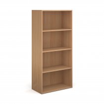 Office Bookcase | 1630mm High | 4 Shelves | Beech | Contract