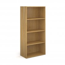 Office Bookcase | 1630mm High | 4 Shelves | Oak | Contract