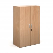 Double Door Cupboard | 1230mm High | 3 Shelves | Beech | Contract