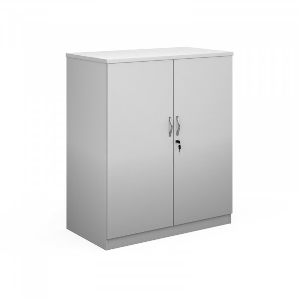 Double Door Cupboard | 1200mm High | White | Systems
