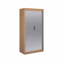 Tambour Door Cupboard | 2000mm High | Beech | Systems