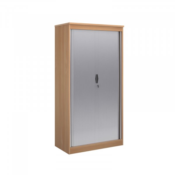 Tambour Door Cupboard | 2000mm High | Beech | Systems