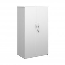Double Door Cupboard | 1440mm High | White | Duo
