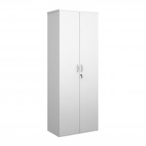 Double Door Cupboard | 2140mm High | White | Duo