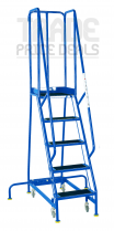 Narrow Aisle BS Steps | Platform Height 1.25m | Anti-Slip Treads | Blue | Steptek