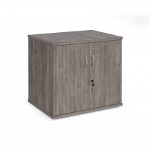 Desk Height Cupboard | 600mm Deep | Grey Oak | Deluxe