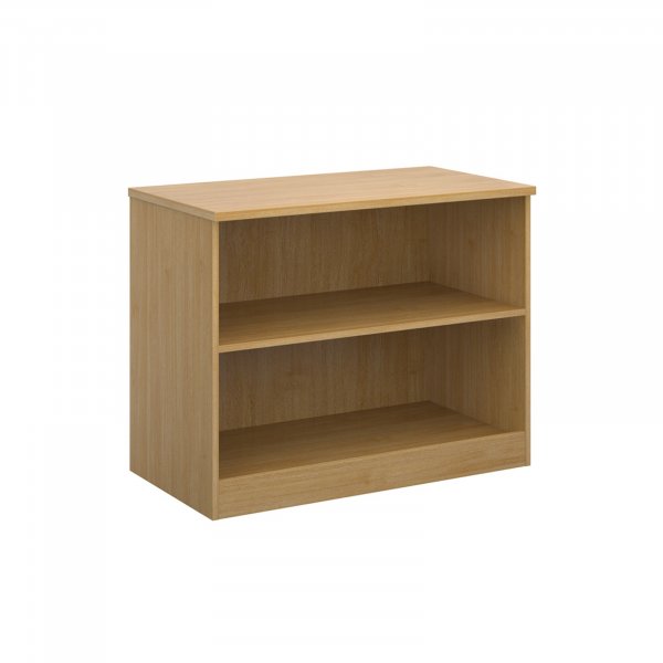 Office Bookcase | 800mm High | 2 Shelves | Oak | Deluxe