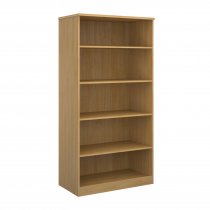 Office Bookcase | 2000mm High | 5 Shelves | Oak | Deluxe