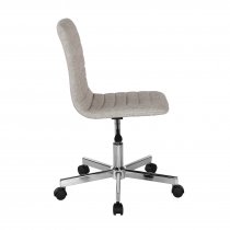 Medium Back Operator Chair | Grey Fabric | No Arms | Riff