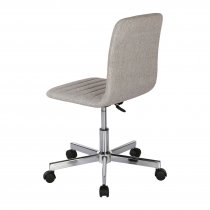 Medium Back Operator Chair | Grey Fabric | No Arms | Riff