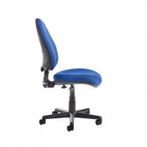 Fabric Operator Chair | Blue | No Arms | Bilbao