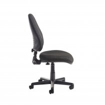 Fabric Operator Chair | Charcoal | No Arms | Bilbao