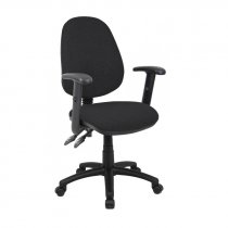 Operator Chair | Black | PCB | Adjustable Arms | Vantage 100