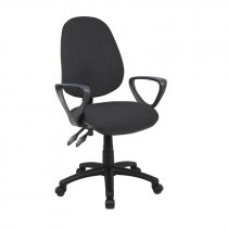 Operator Chair | Charcoal | PCB | Fixed Arms | Vantage 100