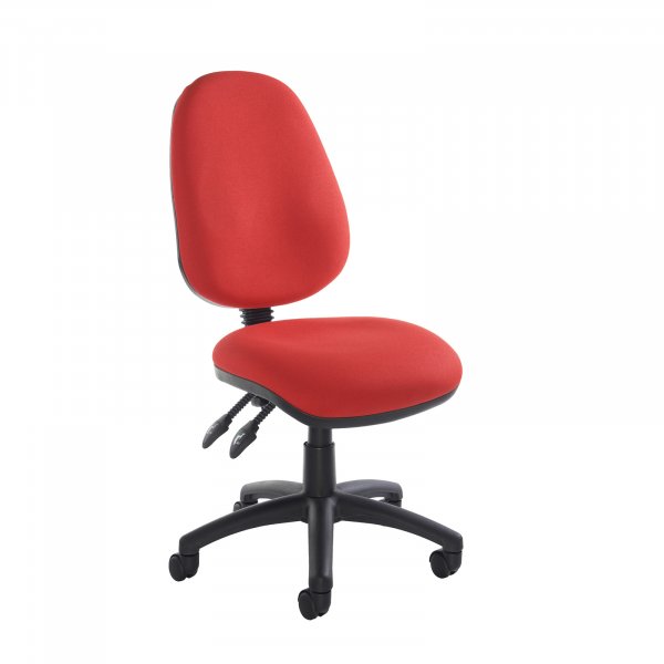 Operator Chair | Red | PCB | No Arms | Vantage 100
