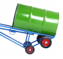Pallet Loading Drum Truck | Twin Loop Handles | For 210 Ltr Steel Drums | Blue Epoxy | Loadtek