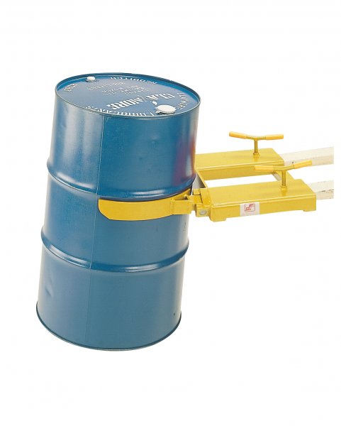 Drum Clamp | Parallel Adjustment | For 210 Ltr Steel Drums | Yellow | Loadtek