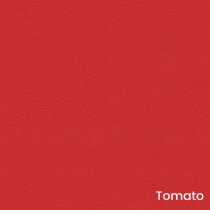 Vinyl Draughtsman Stool | Chrome Footrest | Standard Castors | Tomato Red | L-Tech